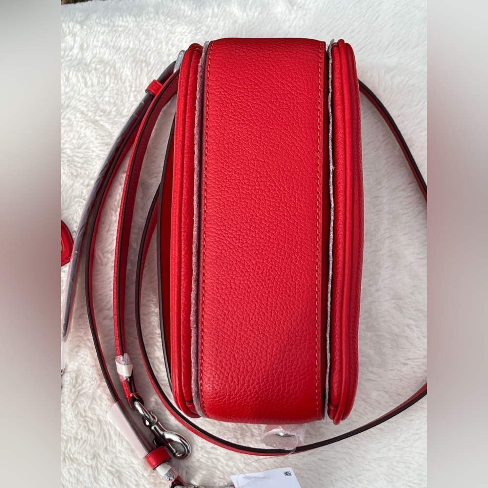 NWT ❤️Coach Cassie 19 Red Sport in Pebble Leather. 3 straps & dust bag included - Picture 11 of 16